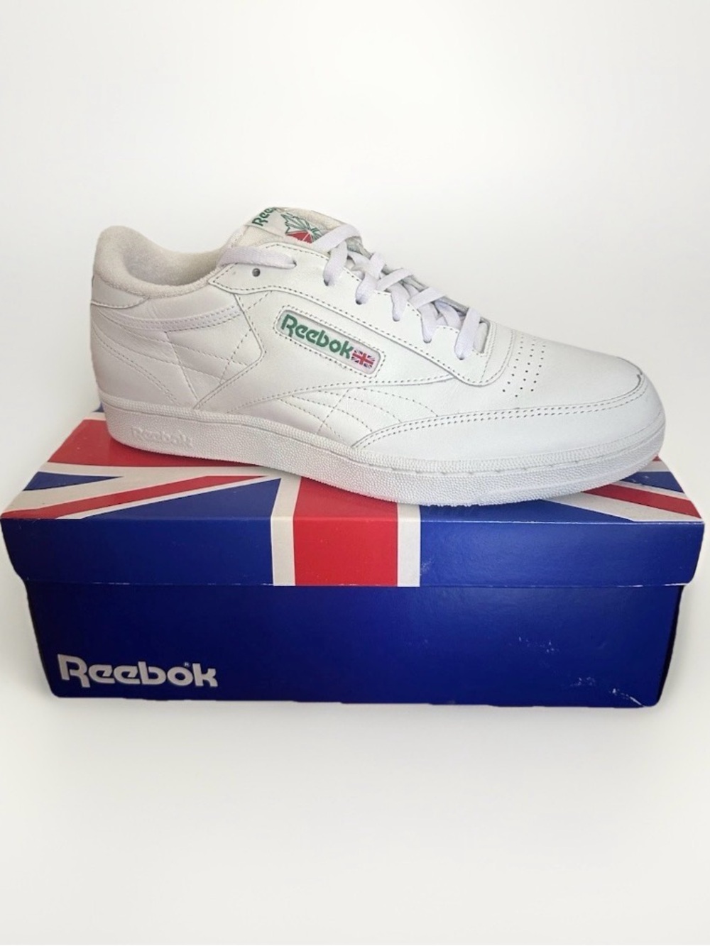 Vintage 1992 Reebok Club C 85 White/Club Green Deadstock / Brand New in the Box
